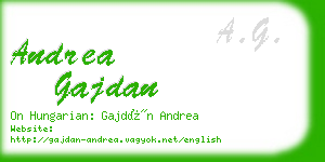 andrea gajdan business card